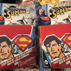 two sets superman bead kit toy craft 2015